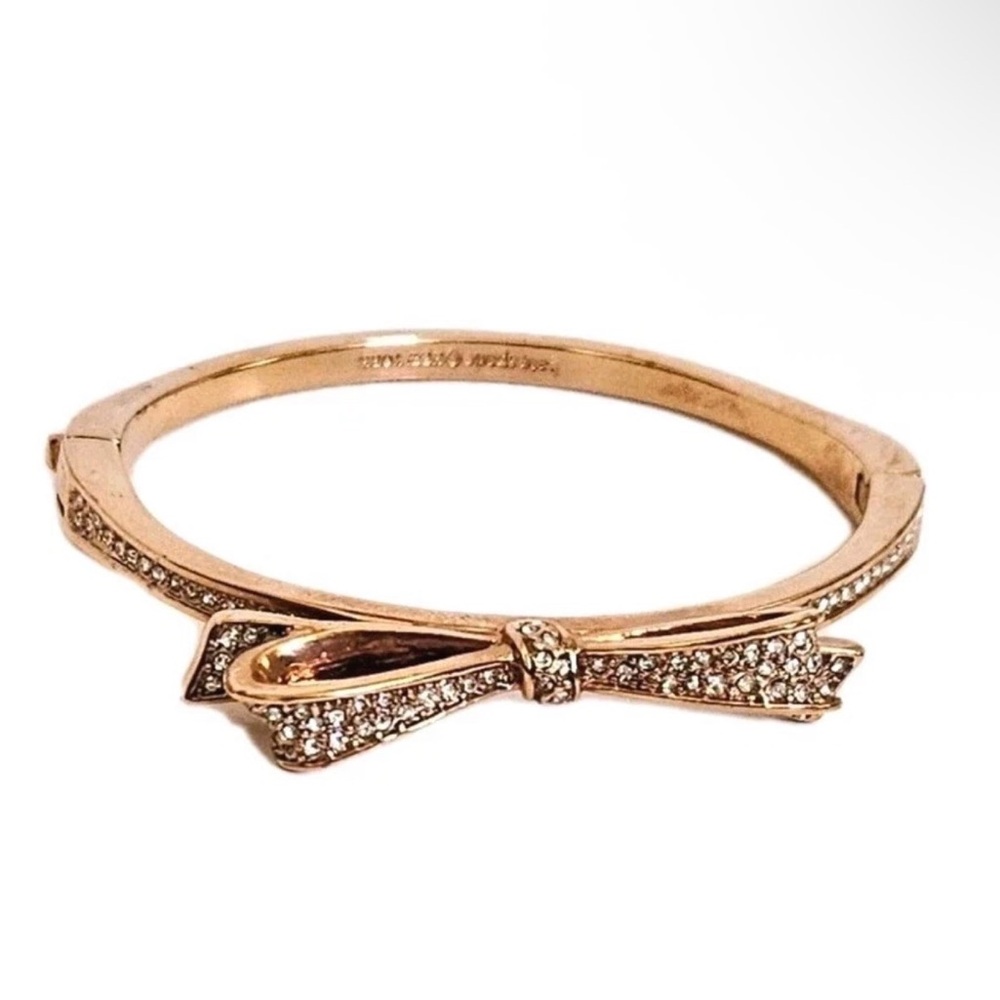 Kate Spade Love Notes Rose Gold Bow Bracelet - Picture 2 of 7